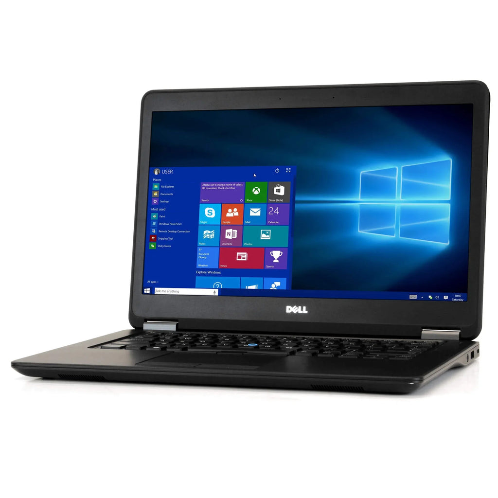 Dell Latitude E7450 Laptop Computer, 2.90 GHz Intel i5 Dual Core Gen 5, 4GB DDR3 RAM, 120GB Solid State Drive (SSD) SSD Hard Drive, Windows 10 Professional 64Bit, 14" Screen Used