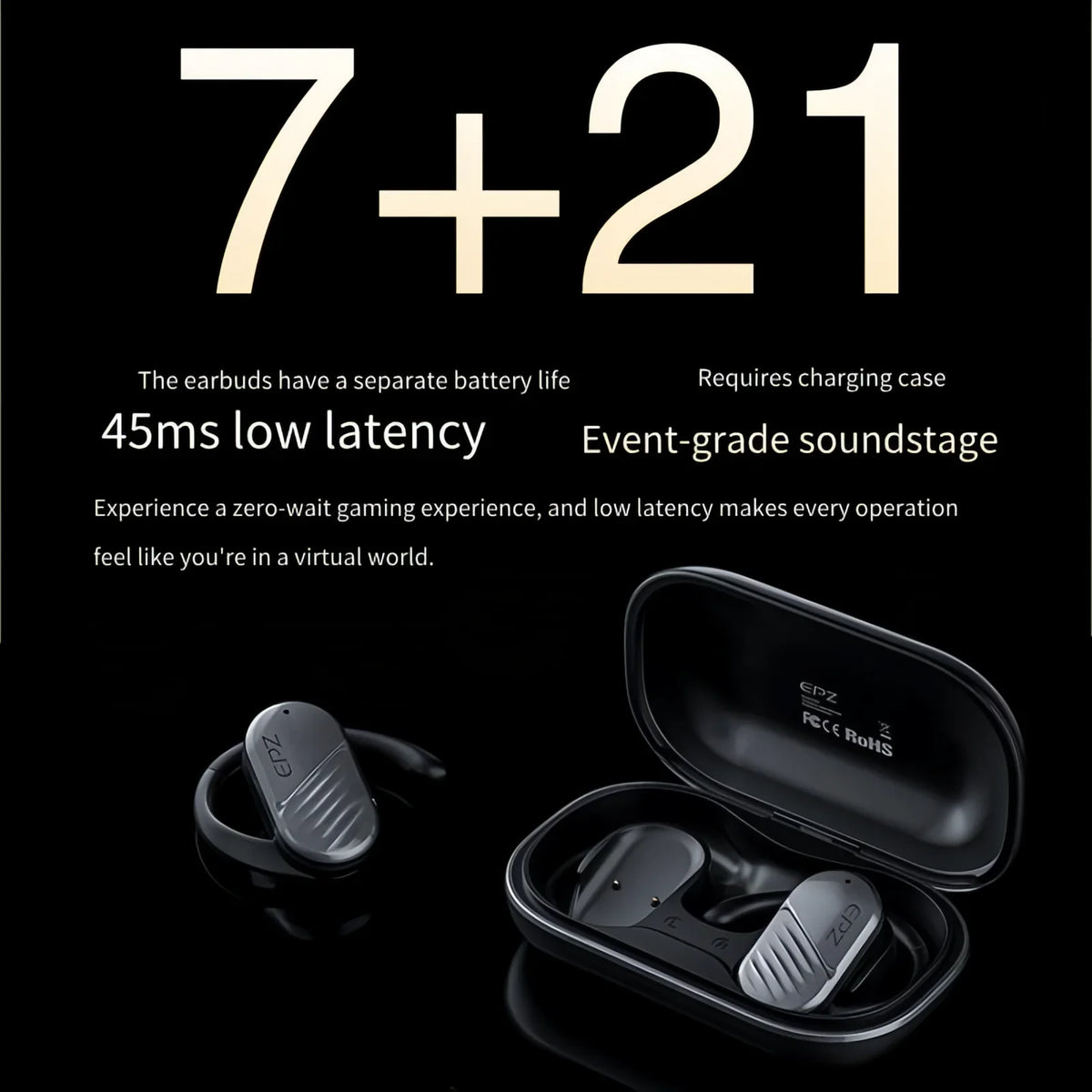 Bone Conduction Headphones, Waterproof Sports Headphones, Open Ear Wireless Earphones with Mic, Sweat Resistant for Sports Hiking Running Driving Cycling Fitness Workouts Walking.