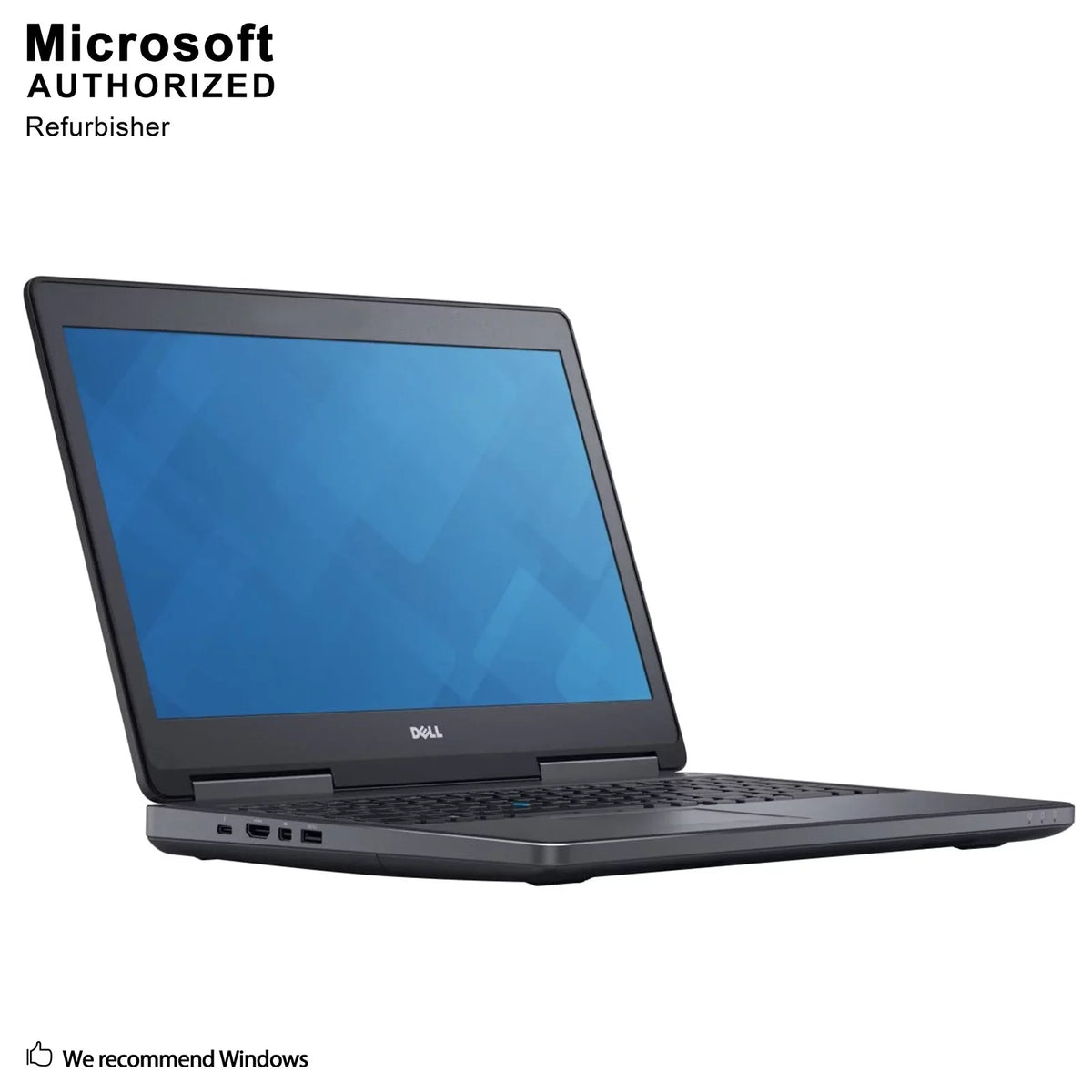 Refurbished Grade A Dell Precision 7510 15.6" Business Laptop, Intel Core i7-6920HQ 2.9GHZ, 8G DDR4,  500 SSD, MDP, HDMI, Windows 10 Pro 64 Bit-Multi-Language(EN/ES/FR)