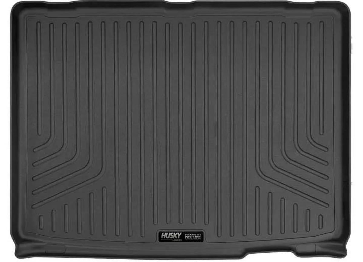 Husky by RealTruck Weatherbeater Series Cargo Liner Behind 2nd Seat Black Compatible with 21 Chevrolet Tahoe/GMC Yukon Compatible with select: 2021-2023 Cadillac Escalade