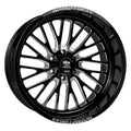 LUXXX HD FORGED LHD PRO 7 SENTRY 22X12 6X139.7 -44ET 106.1CB Gloss Black Milled Wheel