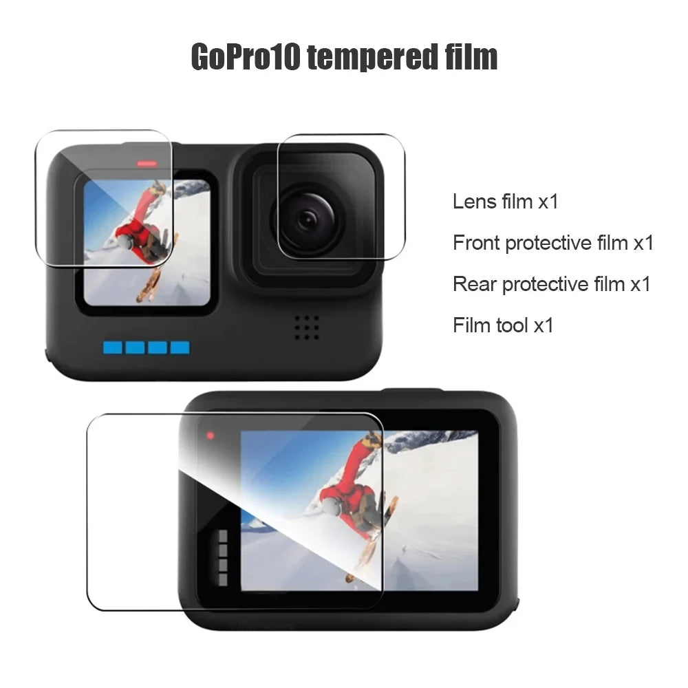 OWSOO Protective Case for  Camera, Compatible, Waterproof Kit, Silicone Protectors, Tempered Glasses, Filters, Fog PLatitudees