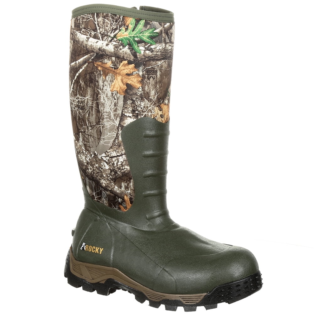 Rocky  Mens Sport Pro 16 Inch Rubber InsuLatitudeed Waterproof Outdoor  Casual Boots   Mid Calf