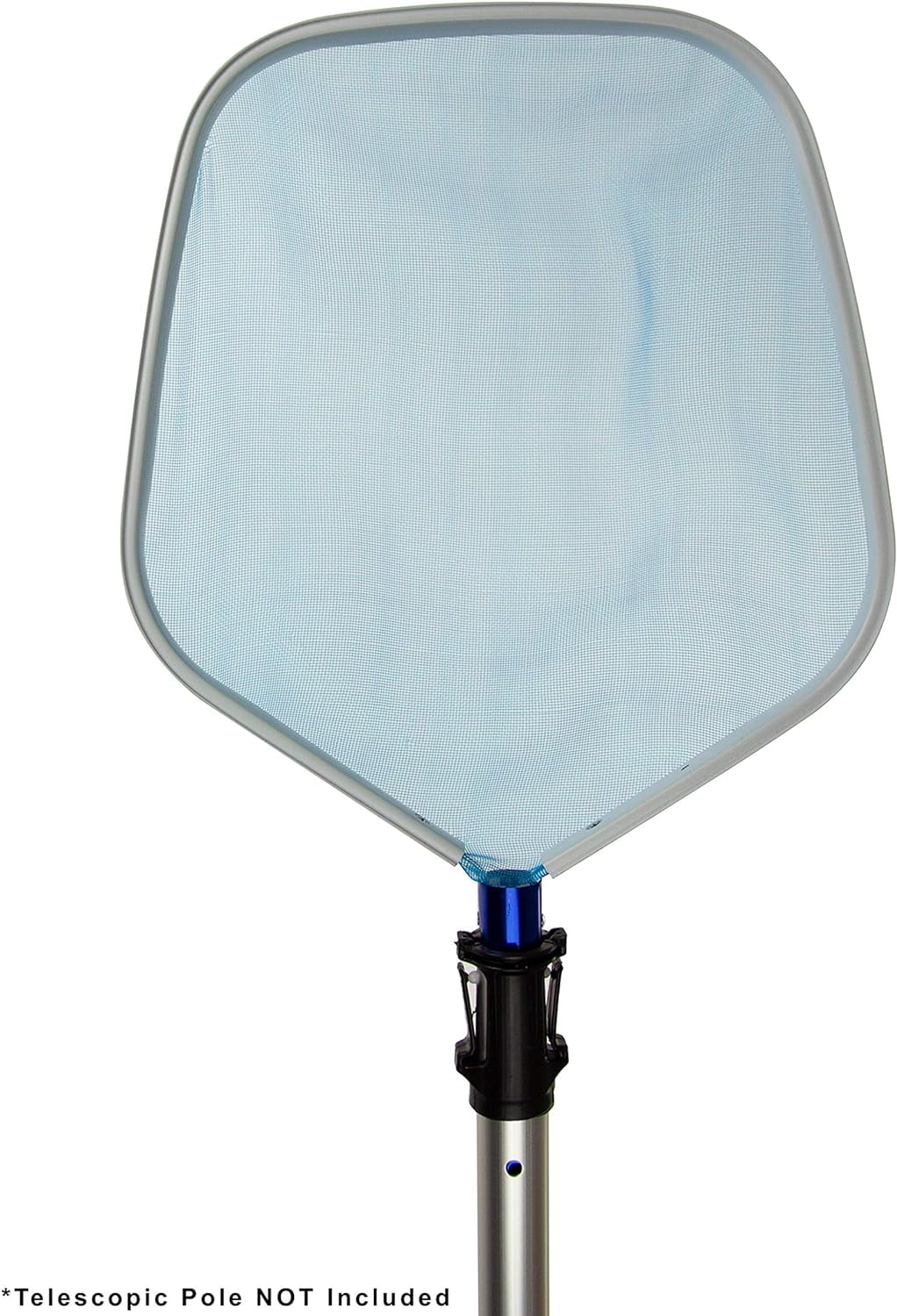 Deluxe Heavy-Duty Pool Skimmer With Ultra Fine Mesh | Remove Leaves And Debris For Inground Pool, Above Ground Pool, Fountain And Spas | Chemical-Resistant | Blue