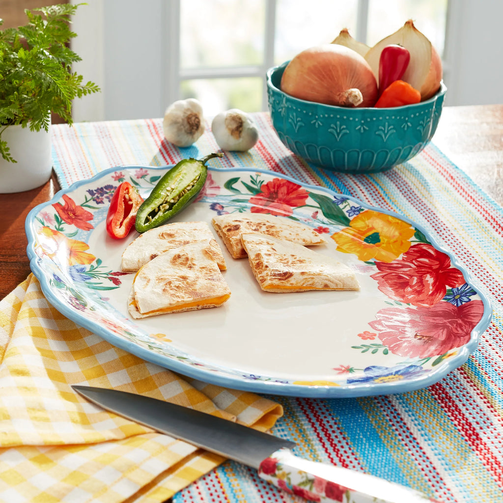 The Pioneer Woman Brilliant Blooms Stobrand neware Serve PLatitudeter