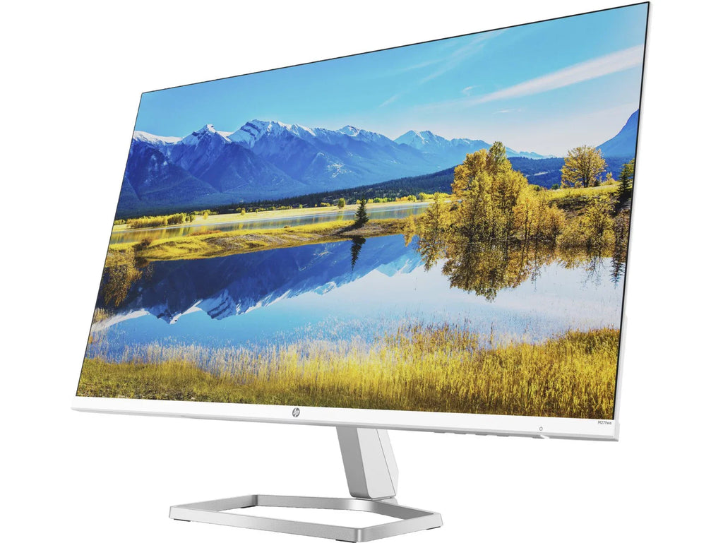 HP M27fwa 27" 16:9 FreeSync IPS Monitor 356D5AA#ABA Bundle With Docztorm Dock, 27" FHD IPS (1920x1080) 75 Hz Native Resolution, 2 HDMI 1.4, 1 VGA, Ideal for Gamers, Ceramic white (2023 Latest Model)