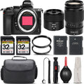 Nikon Z5 Mirrorless with 24-200mm f/4-6.3 VR Lens + 28mm f/2.8 Lens + 64GB Storage + UV Filter + Backup Battery + Case + Cleaning Kit - International Version