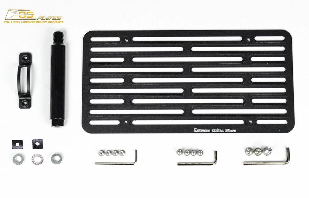 Extreme Online Store Replacement for 2016-Present Mazda Miata ND | EOS PLatitudee Version 2 Full Sized Front Bumper Tow Hook License Relocator Mount Bracket