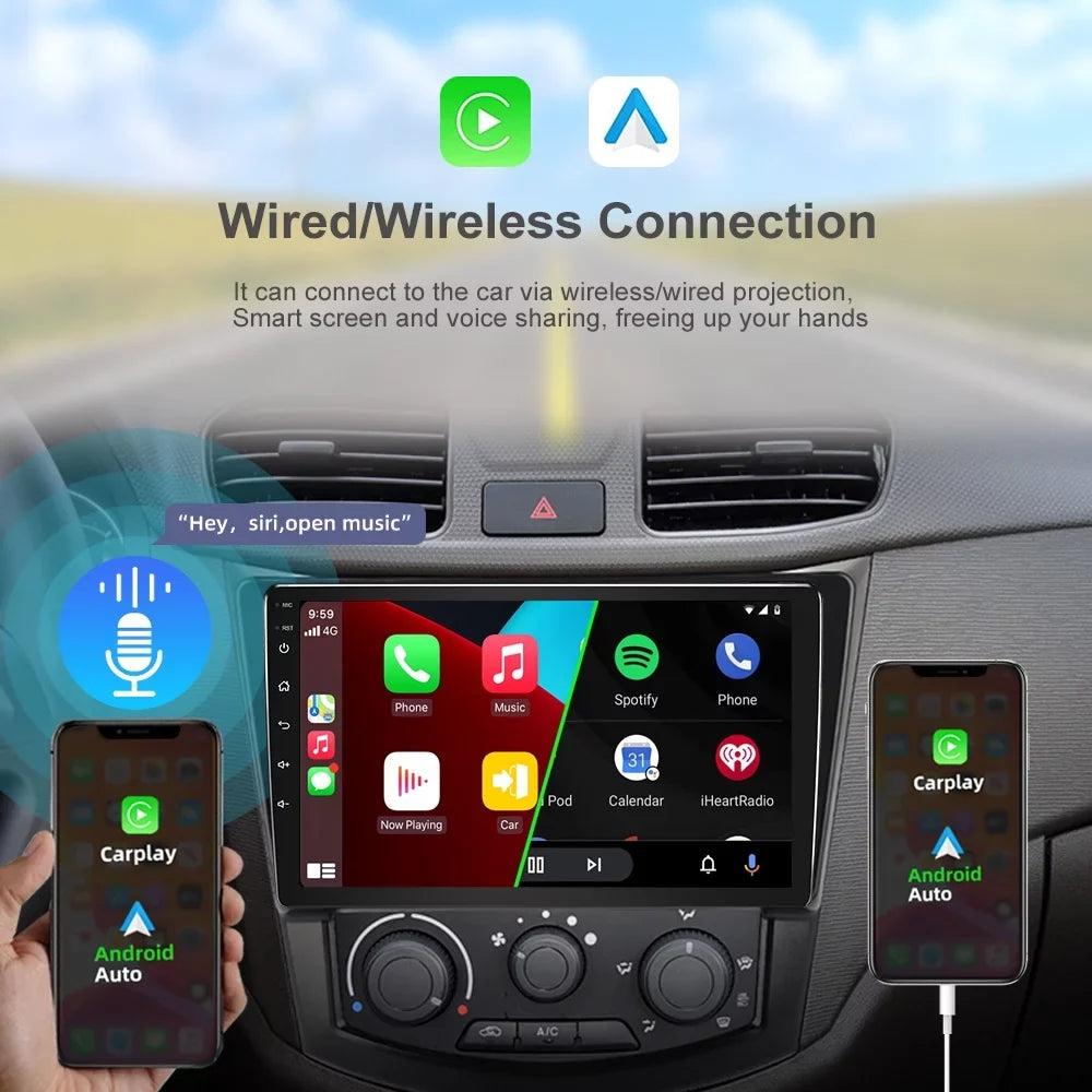 9" Android 12 Car Stereo Radio GPS Navi Carplay For Toyota Fj Cruiser 2007-2014  2+32G