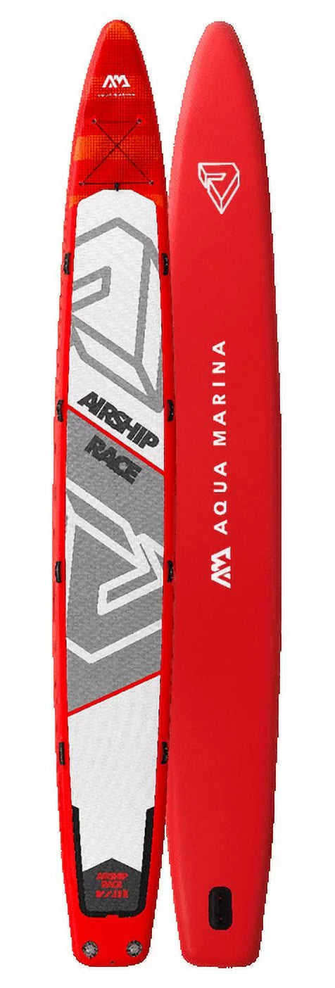 Aqua Marina Stand Up Multi-Person Paddle Board - AIRSHIP RACE 22'0" - InfLatitudeable SUP Package, including Carry Bag, Paddle, Fin, Pump & Safety Harness