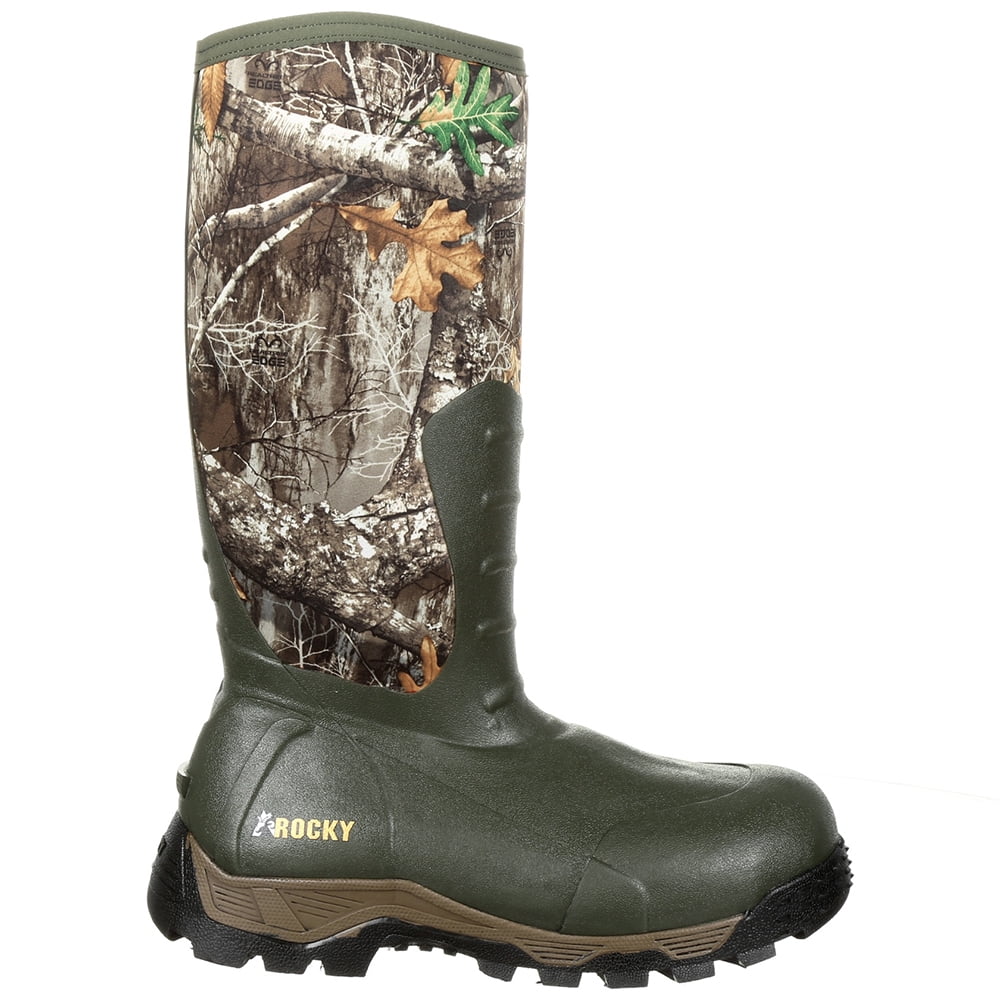 Rocky  Mens Sport Pro 16 Inch Rubber InsuLatitudeed Waterproof Outdoor  Casual Boots   Mid Calf