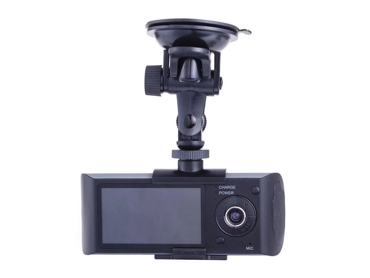 R300 Car DVR with GPS logger G-Sensor Dual lens 2.7 inch LCD Camera X3000 140° View Angle Dual Lens G-Sensor X3000 Car DVR Video Recorder + GPS Logger