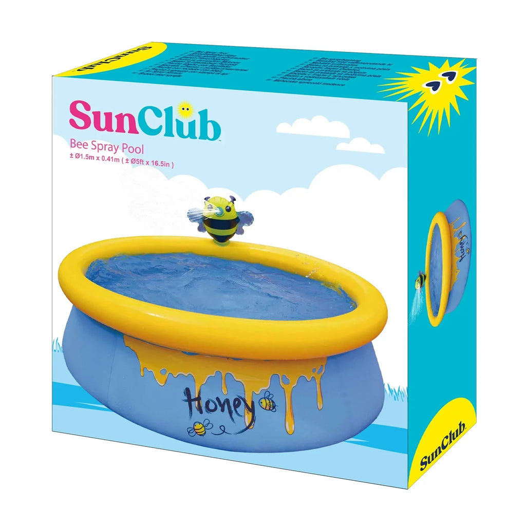 JLeisure 5 Foot Kids Bee Spray InfLatitudeable Outdoor Swimming Pool (2 Pack)
