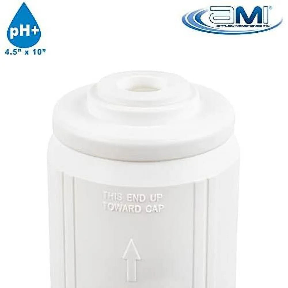 INC Ph Neutralization Water Filter Cartridge | Calcite Filter To Raise Alkalinity Of Low Ph Water | Standard 4.5" X 10" Size Fits 10 Inch Filter Housing | H-F4210CALCITE (4.5X10))