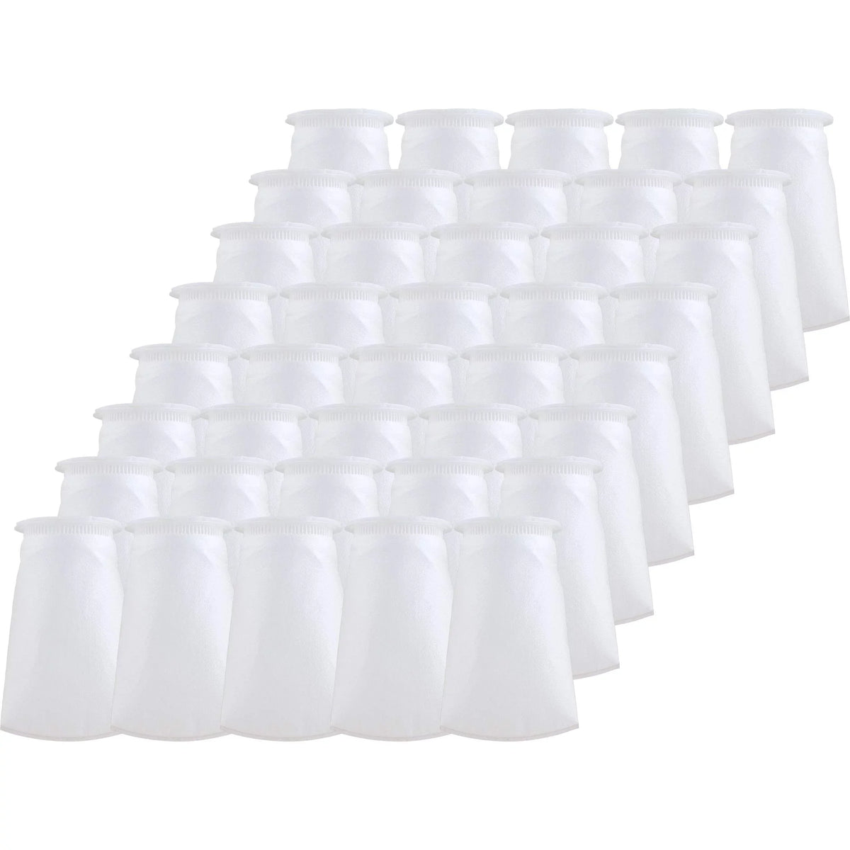 SpiroPure SP-BP-410-200 200 Micron #3 (10”) Glazed Polypropylene Felt Liquid Bag Filter BP-410-200 155395-03 (Case of 40)