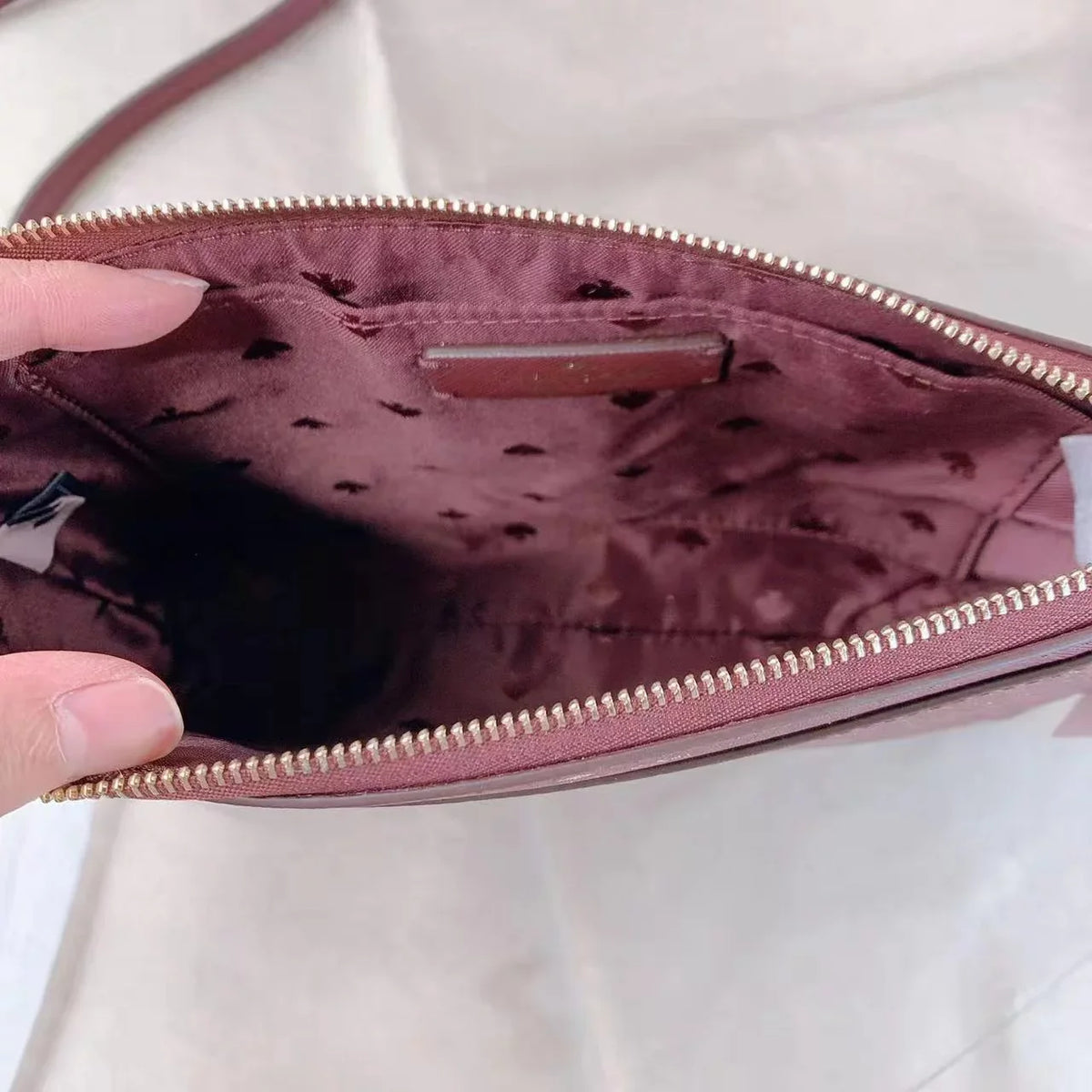 Kate Spade K4624 Glitter Fabric CrossBody Bag In Deep Nova