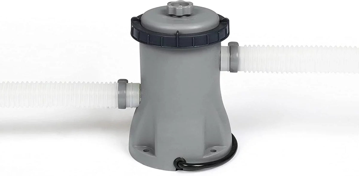 Bestway 58511E-BW Flowclear 330 Gallon Above infLatitudeable Ground Pool Pump with GFCI Plug