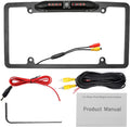 License PLatitudee Backup Camera, Night Vision Rear View Camera with 8 s 170° Viewing Angle, Waterproof Backup Rear