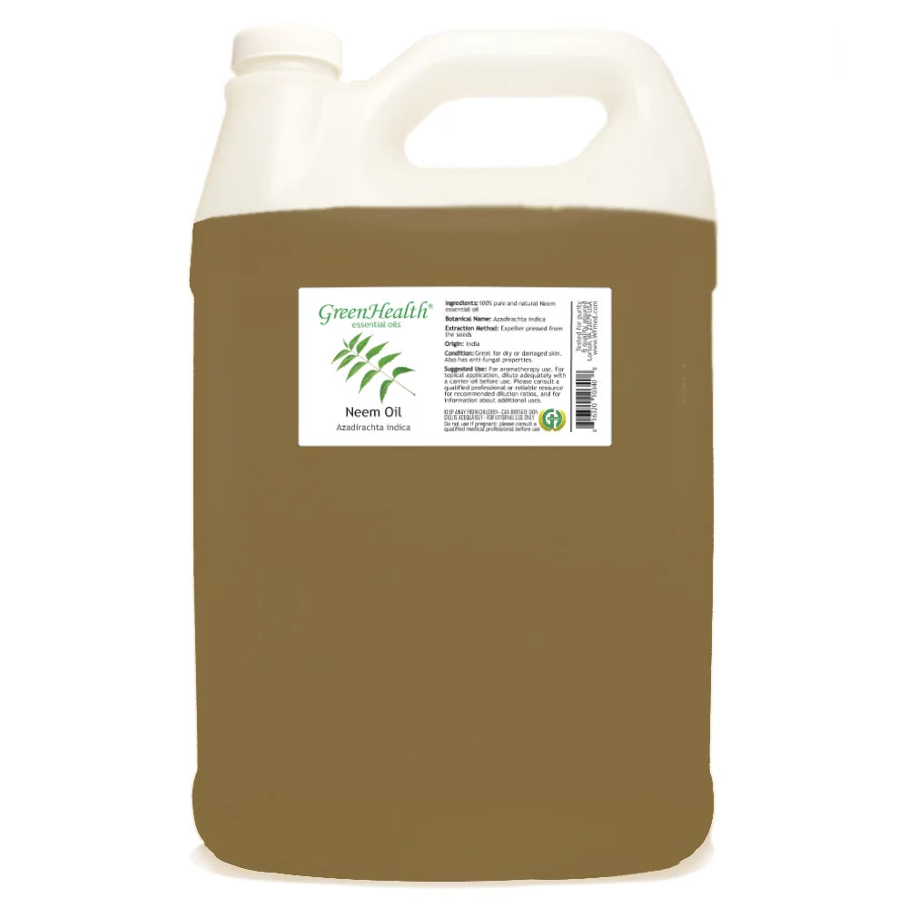 Neem Oil 100% Pure, uncut - 1 Gallon - GreenHealth