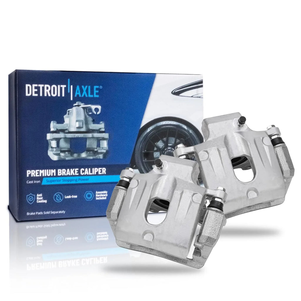Detroit Axle - Rear 2pc Brake Calipers for Buick Enclave Cadillac XTS Chevrolet Traverse GMC Acadia Limited Saturn Outlook, 2 Disc Brake Calipers Set Replacement