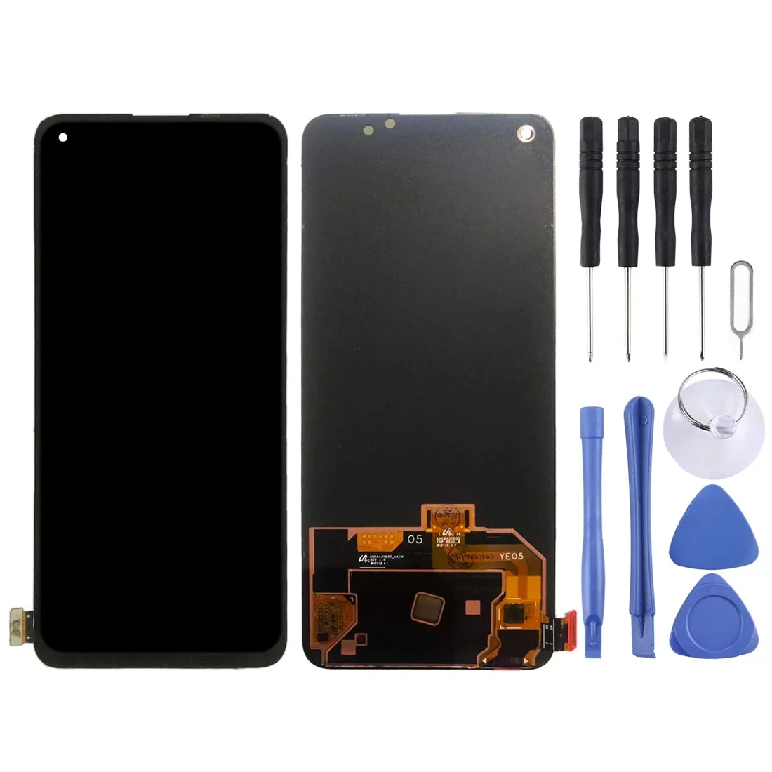 Cellphone Repair Parts For OnePlus Nord 2 5G 2021  with Digitizer Full Assembly Original LCD Screen (Black)
