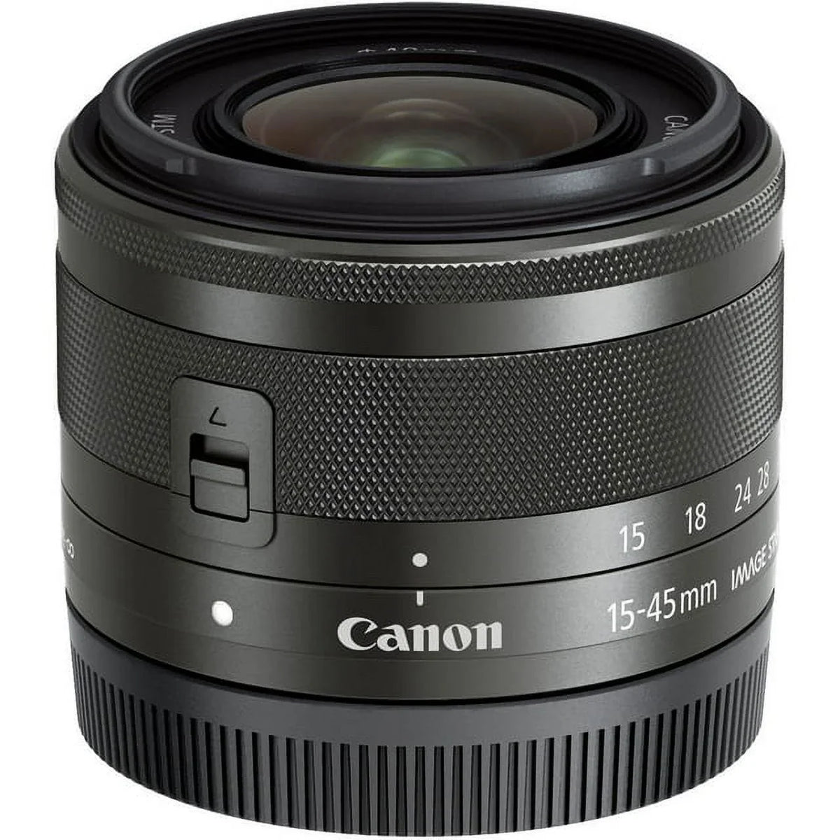 Canon EF-M 15-45mm f/3.5-6.3 IS STM Lens (Graphite) - BuzzPhoto Basic Bundle