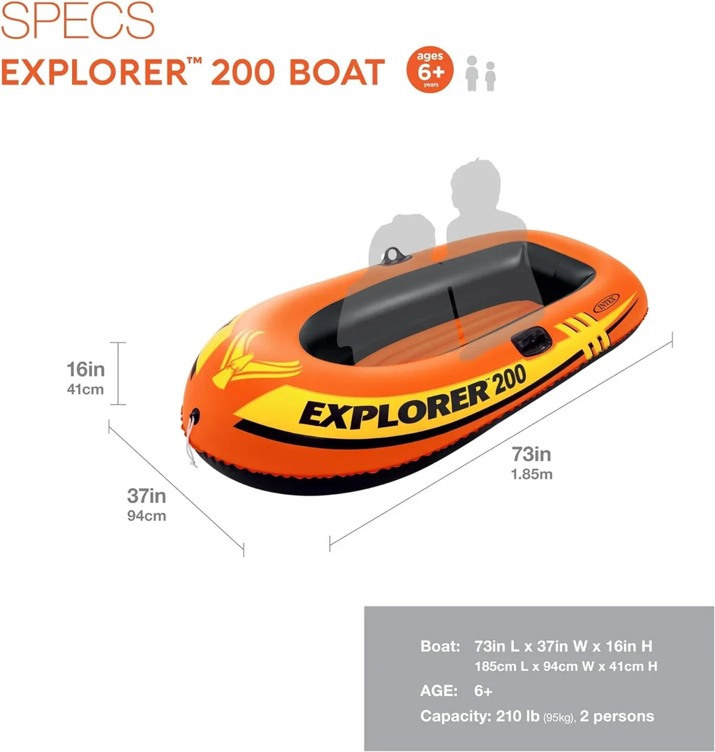 Intex Explorer 200, 2-Person InfLatitudeable Boat