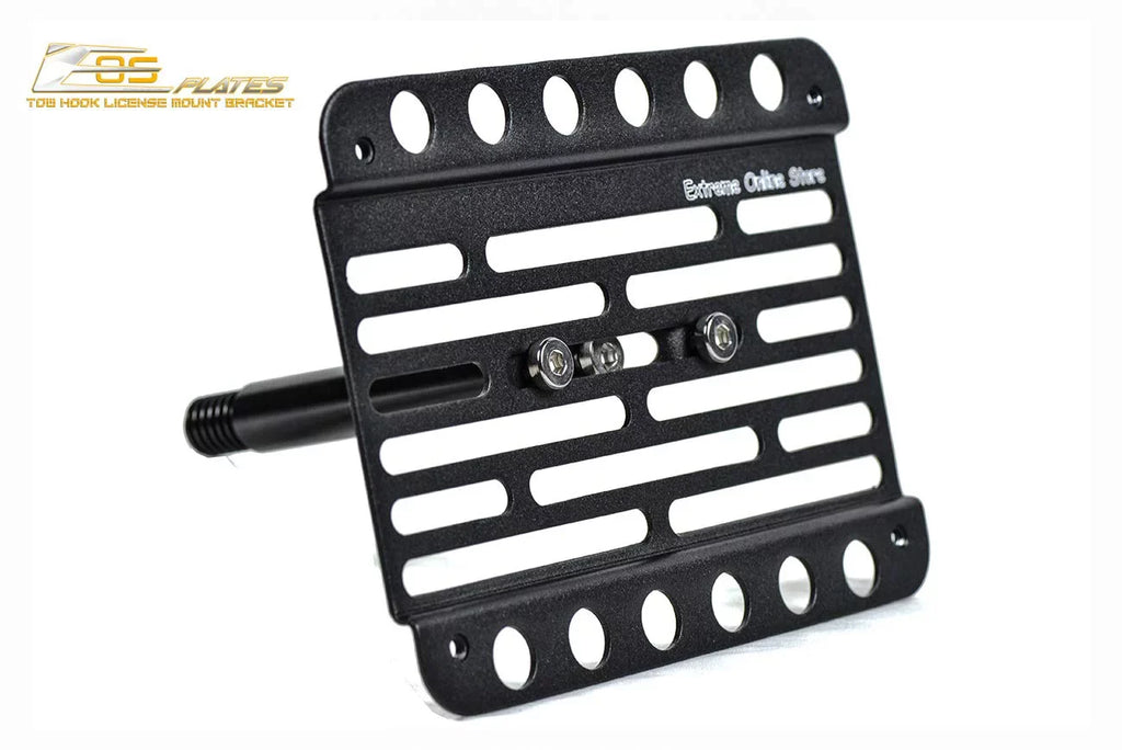 Extreme Online Store Replacement for 2006-2008 Mazda Miata NC | EOS PLatitudee Version 1 Mid Sized Front Bumper Tow Hook License Relocator Mount Bracket Tow-226