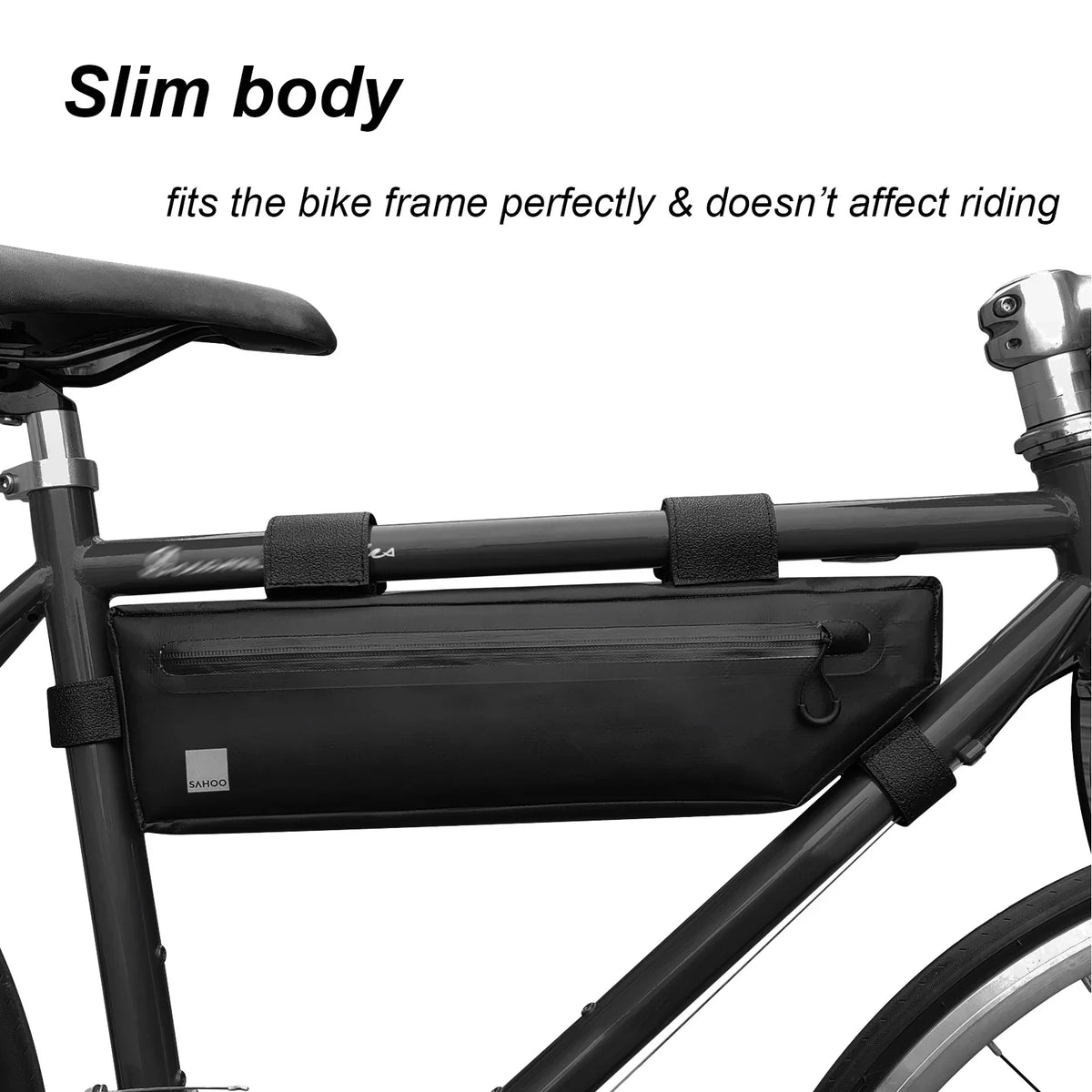 SAHOO Bike Pack,Tube Frame Road Bike Pouch Bike Under Tube Waterproof Bike Frame M Road Frame  MTB