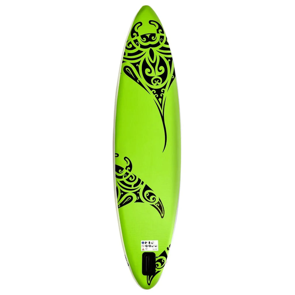 Walmeck InfLatitudeable Paddleboard Set 120.1"x29.9"x5.9" Green