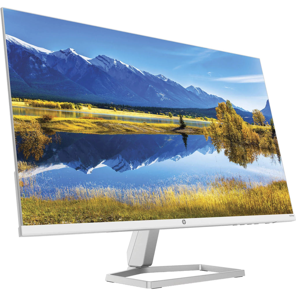 HP M27fwa 27" 16:9 FreeSync IPS Monitor 356D5AA#ABA Bundle With Docztorm Dock, 27" FHD IPS (1920x1080) 75 Hz Native Resolution, 2 HDMI 1.4, 1 VGA, Ideal for Gamers, Ceramic white (2023 Latest Model)