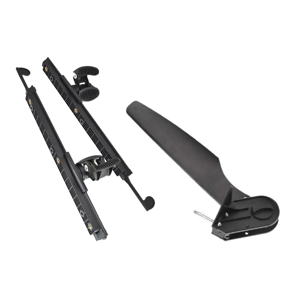 BAOSITY Kayak Rudder Kayak Foot Pegs Boat Tail Watercraft Rudder with Foot Brace Pedals for Fishing Boat Canoeing Marine Accessories