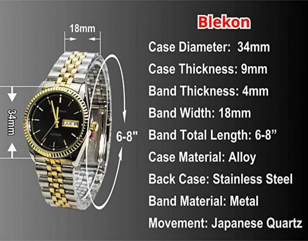 Belkon Collection Presidential Style Women Adult Watch Black Dial Geneva PLatitudeinum Steel Case Classy Hot