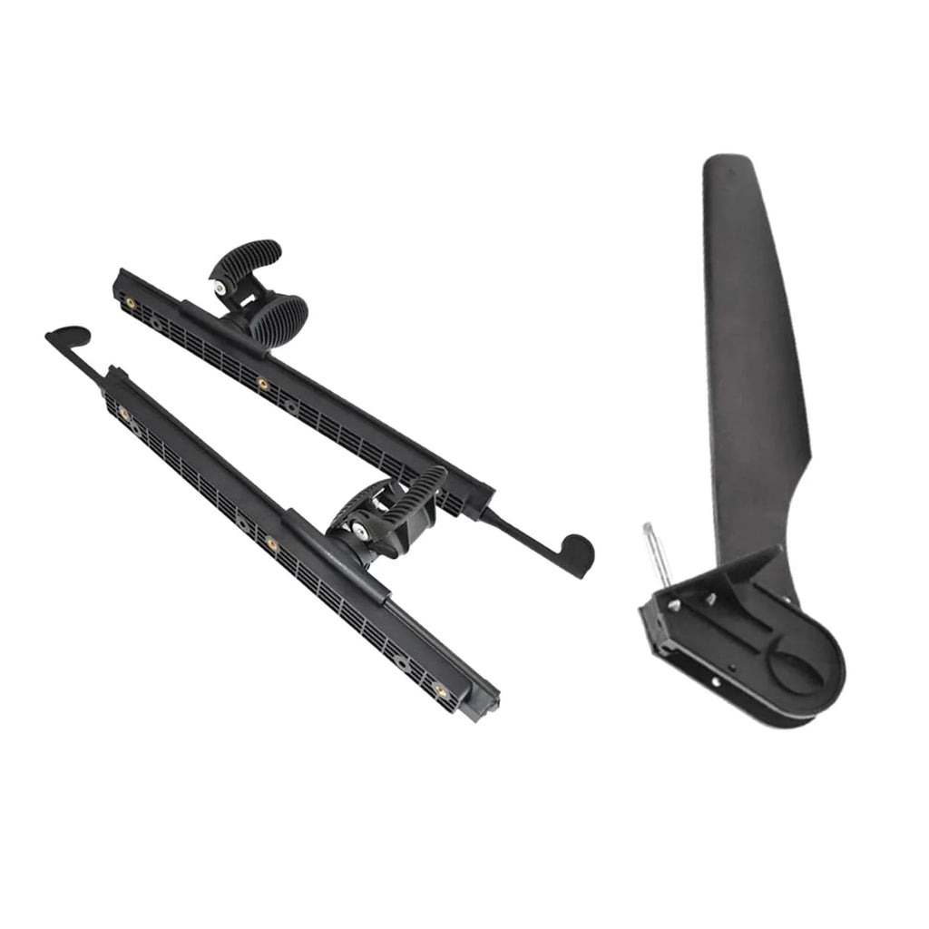 BAOSITY Kayak Rudder Kayak Foot Pegs Boat Tail Watercraft Rudder with Foot Brace Pedals for Fishing Boat Canoeing Marine Accessories