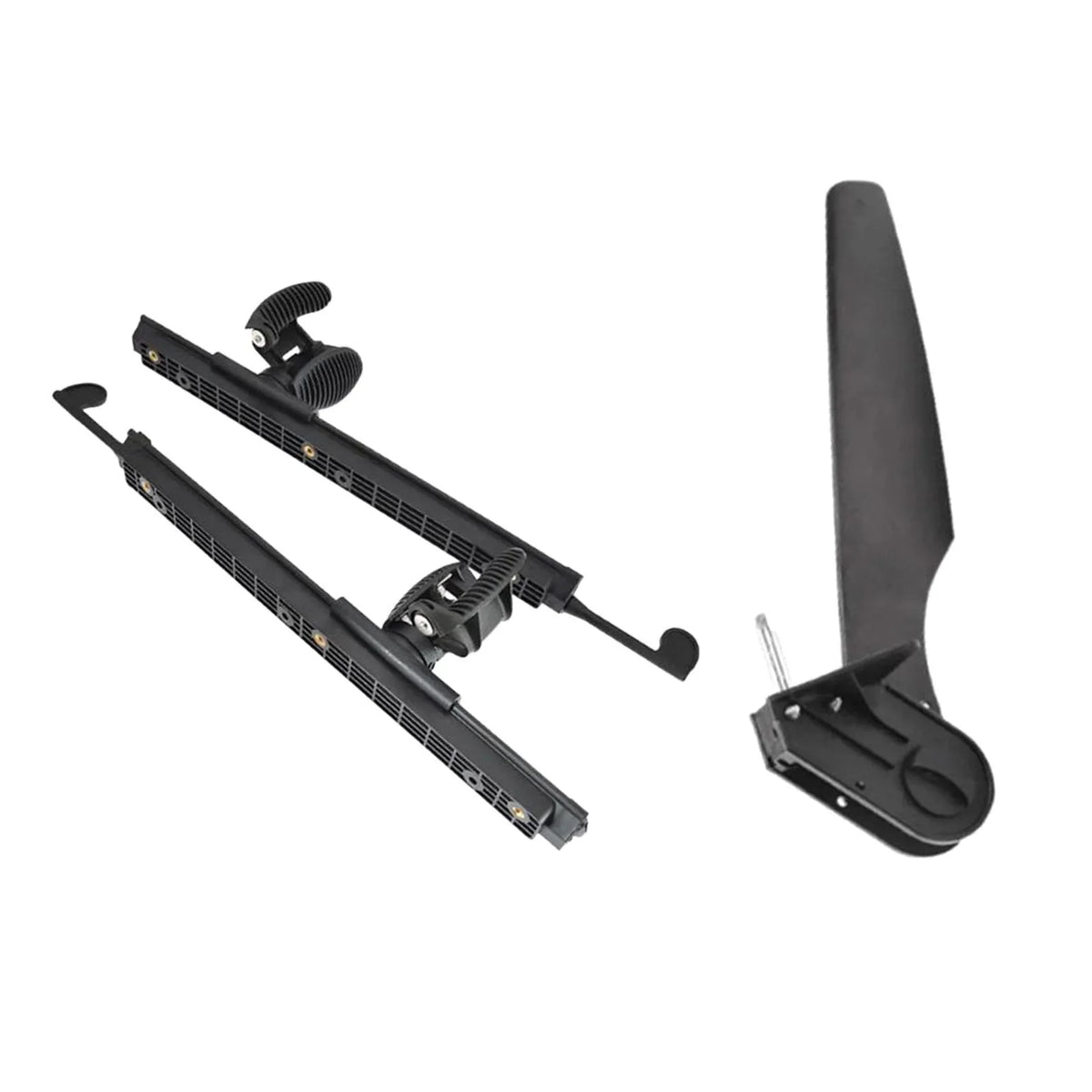 BAOSITY Kayak Rudder Kayak Foot Pegs Boat Tail Watercraft Rudder with Foot Brace Pedals for Fishing Boat Canoeing Marine Accessories