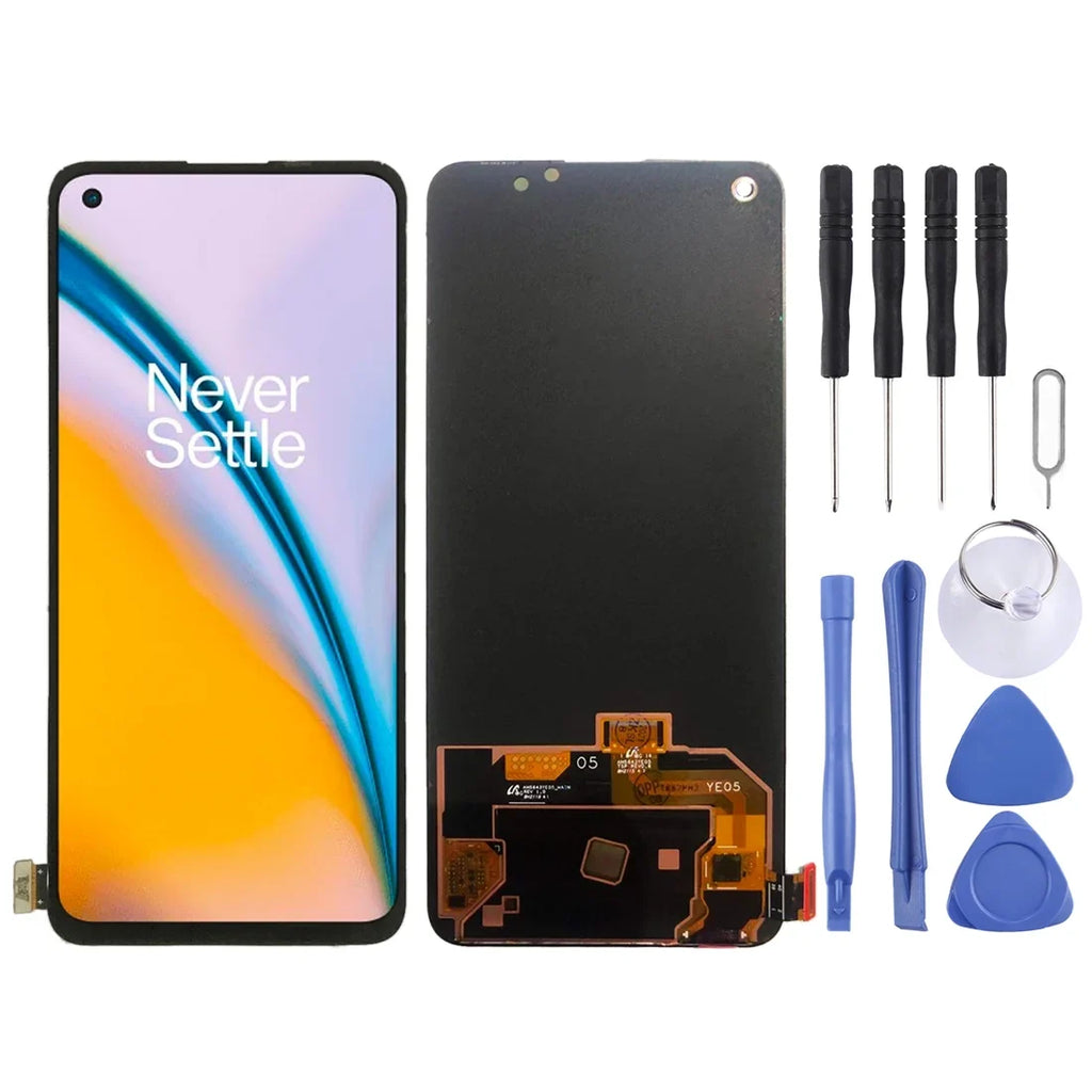Cellphone Repair Parts For OnePlus Nord 2 5G 2021  with Digitizer Full Assembly Original LCD Screen (Black)