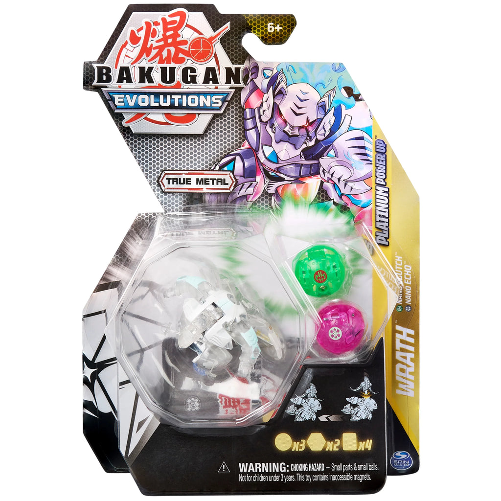 Bakugan Evolutions, Wrath with Nano Echo and Clutch PLatitudeinum Power Up Pack