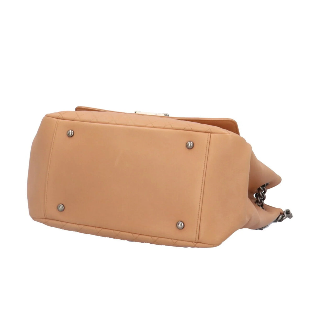 Pre-Owned Chanel Boy Shoulder Bag Leather Beige Ladies CHANEL Chain BRB10010000013292 (Good)