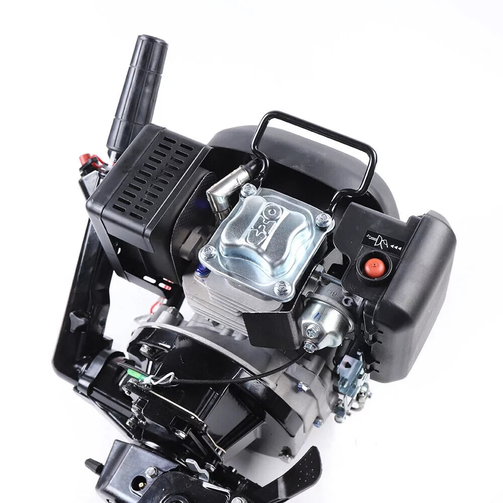 6 HP 4-Stroke Heavy Duty Outboard Motor Fishing Boat Engine Air Cooling System