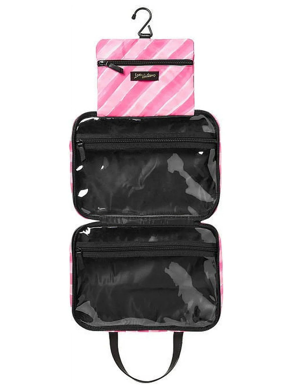 Victoria's Secret Pink Stripe Hanging Travel Case
